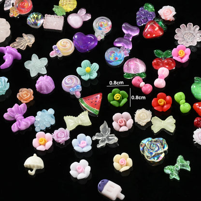 Fruit & Flower Summer Nail Charms Box