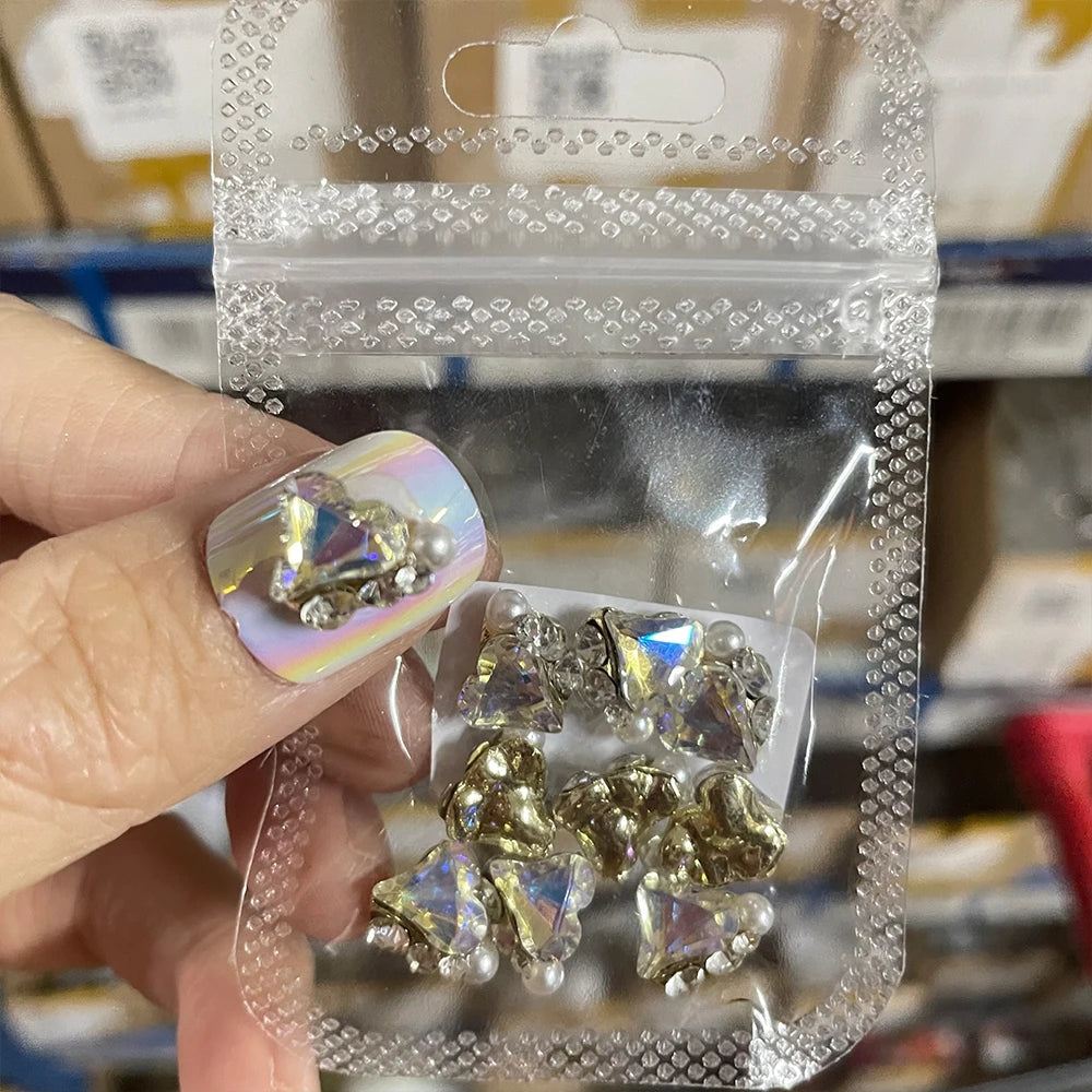 Crystal Alloy French Court Nail Charms