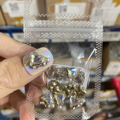 Crystal Alloy French Court Nail Charms
