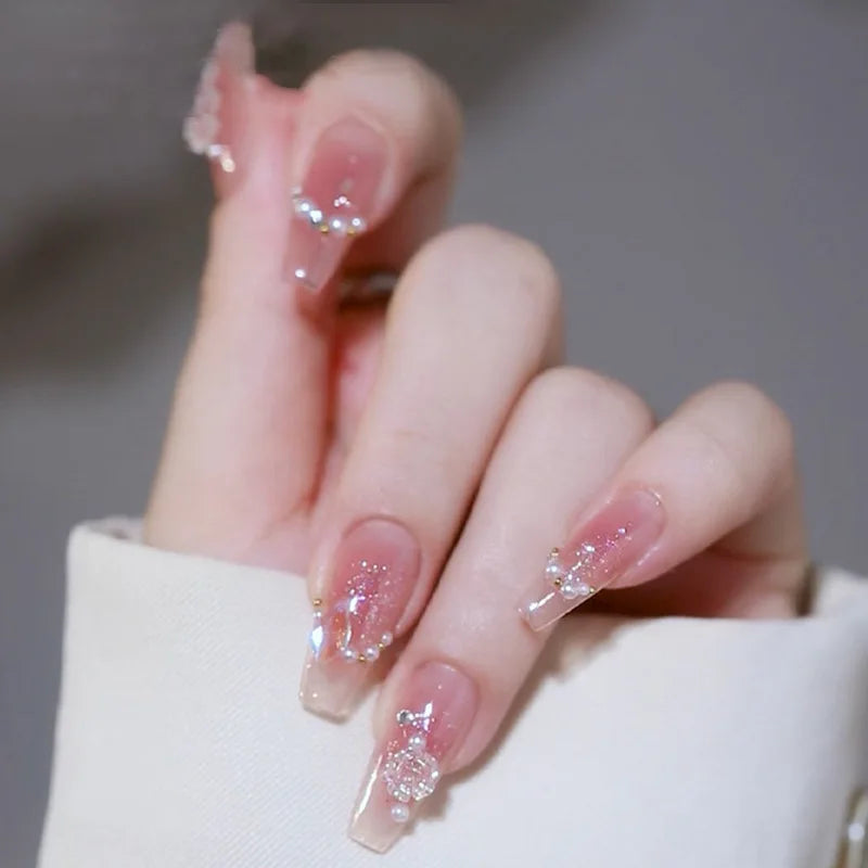 French Ballet Long Press-On Nails
