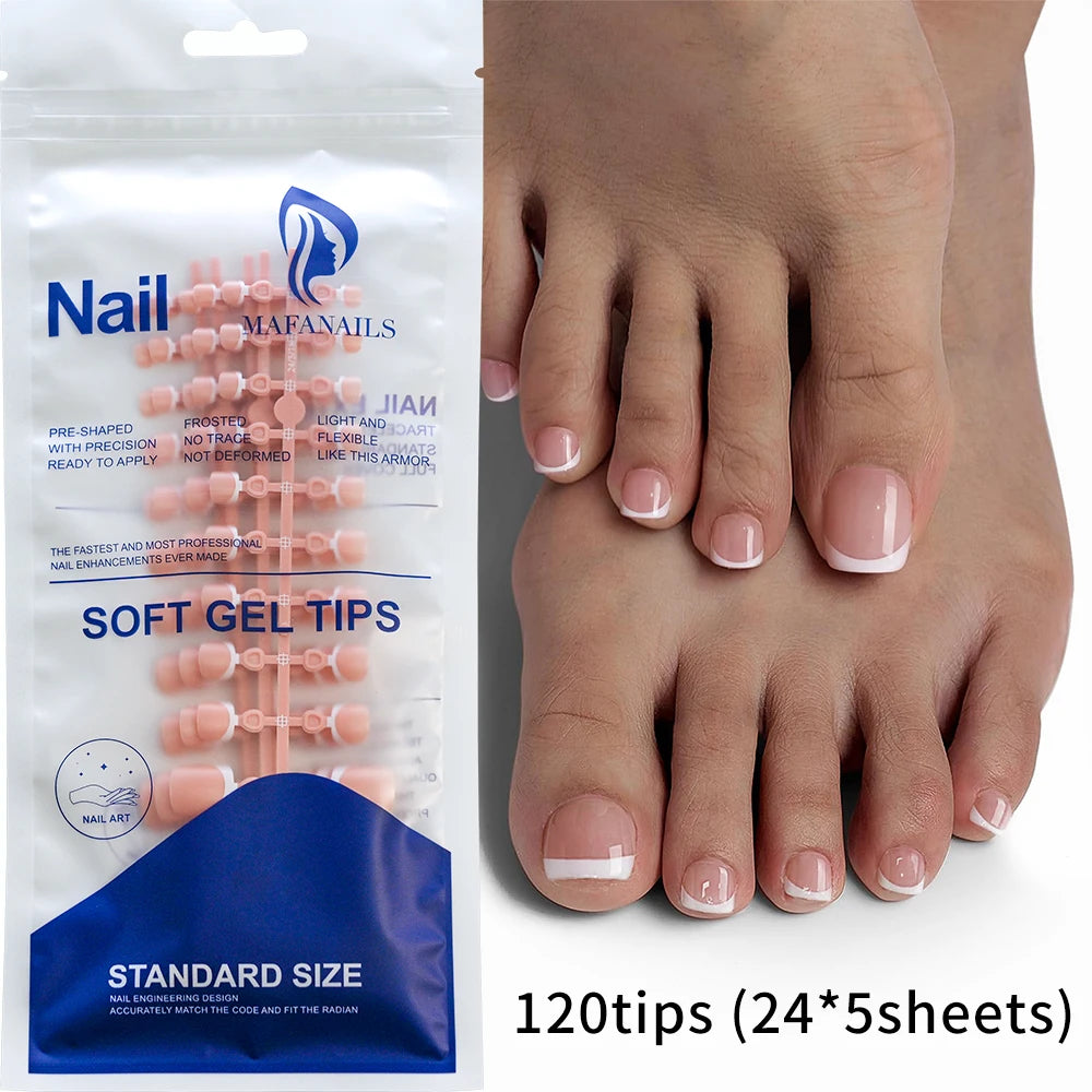 Light Pink Square Press-On Nails 100pc