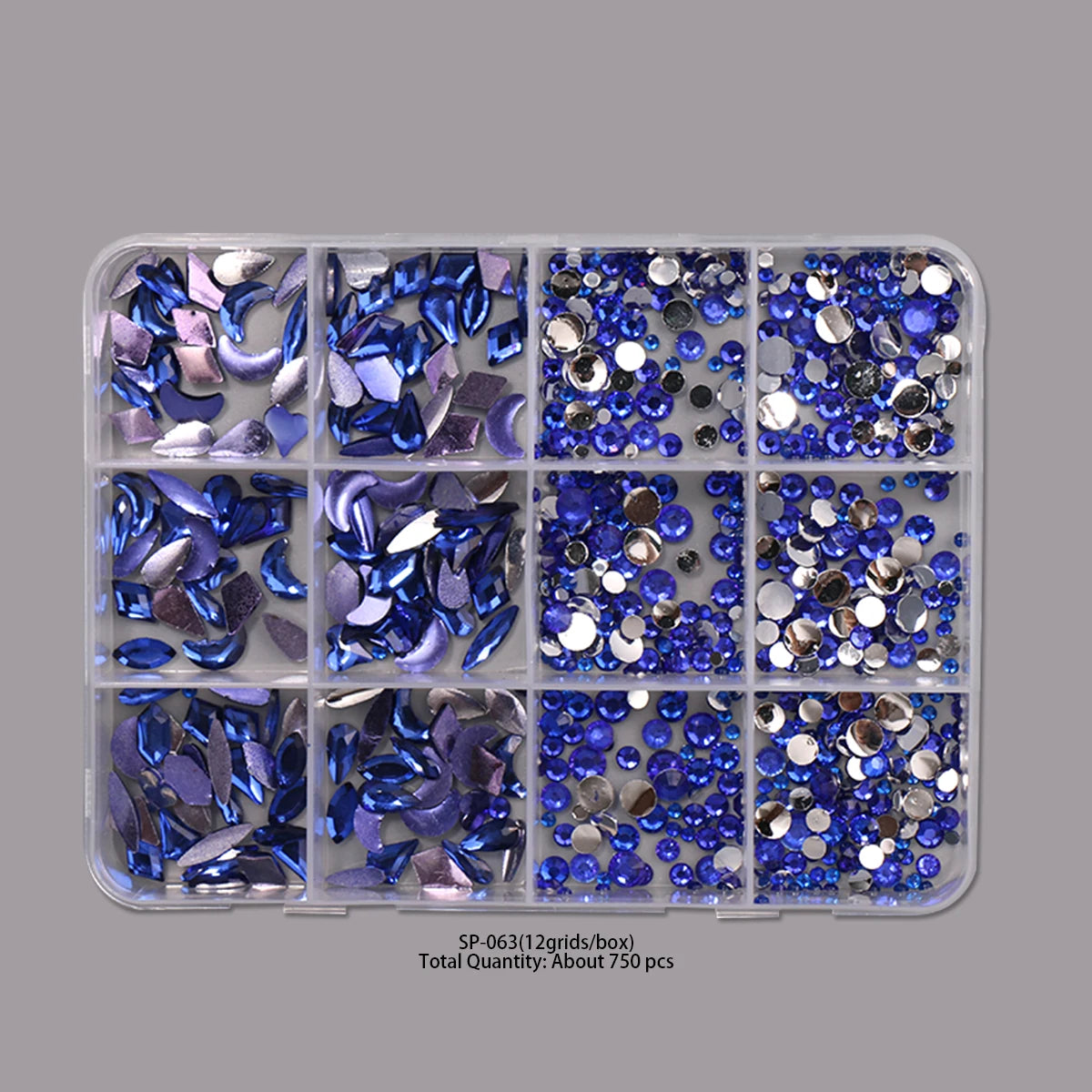 Sweet Dessert Nail Charms Box 12 Grids