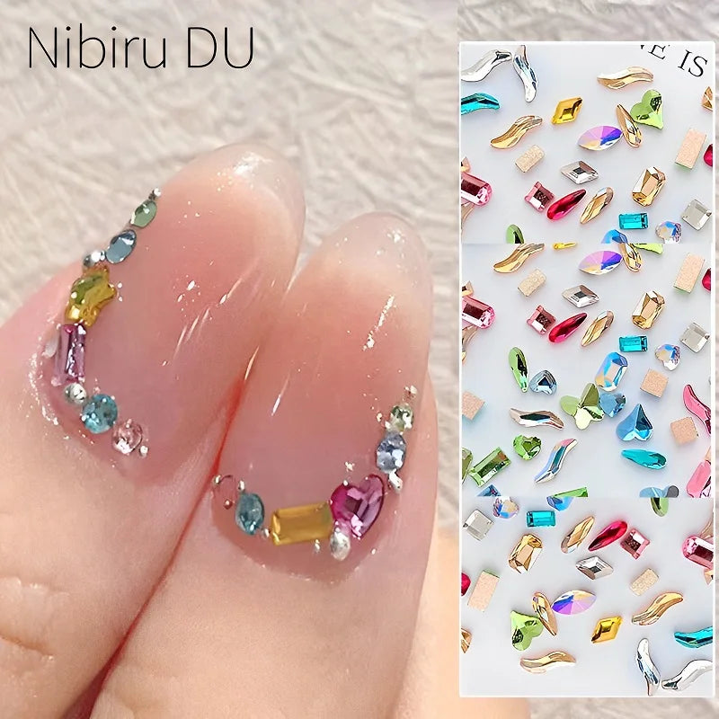 Acrylic Flatback Rhinestone Nail Decorations