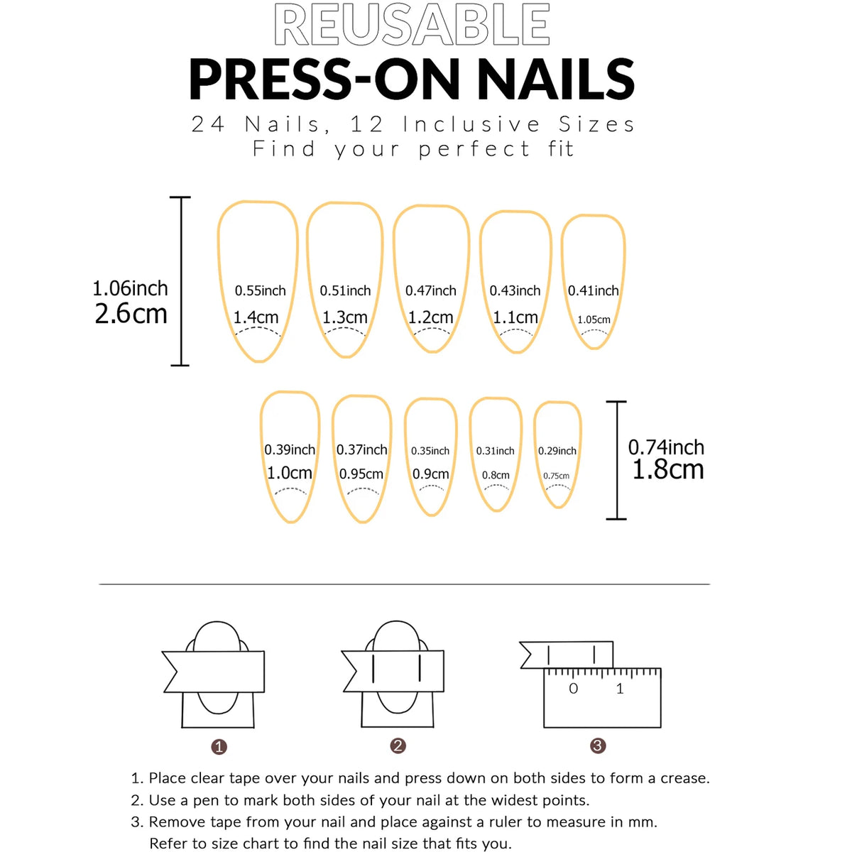 Pink Bow Almond Press-On Nails