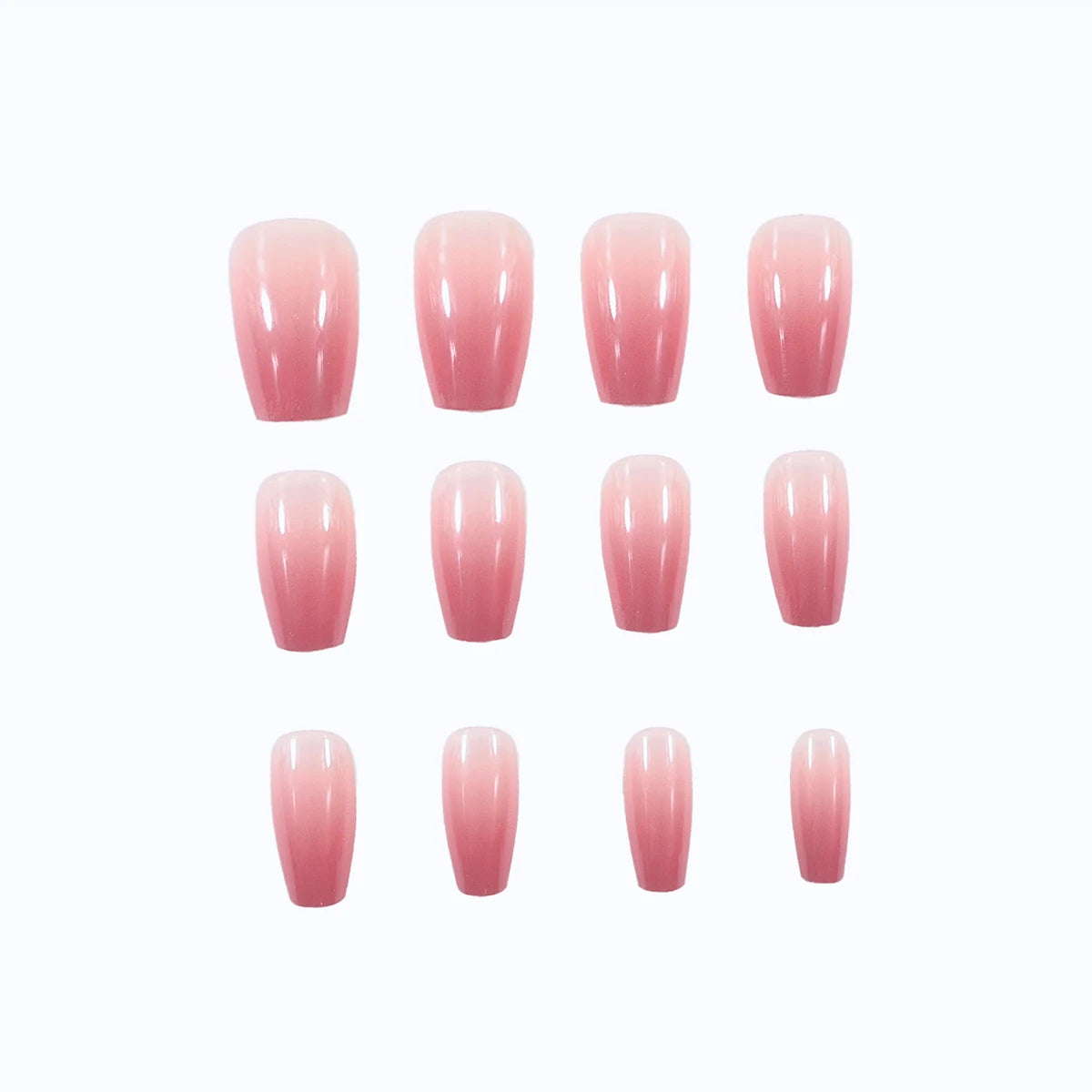 Peachy Gradient Coffin Press-On Nails