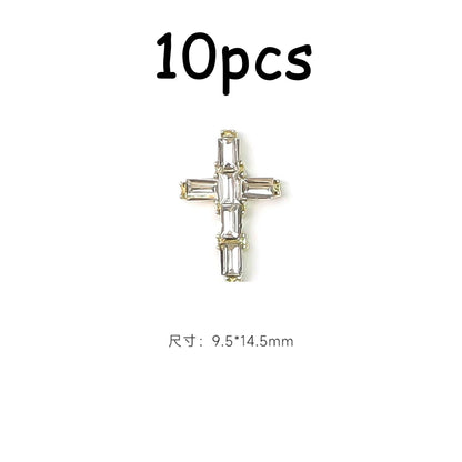 30/20/10PC Pink Ribbon Resin Bow Parts Nail Charms Mix-Style Bow Rhinestone Jewelry 8-12mm Y2K Accessory for DIY Manicure Decora