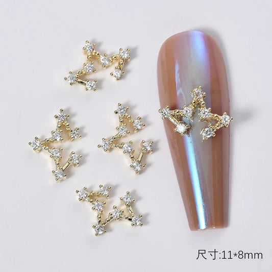 Zircon Pearl Luxury Nail Charms