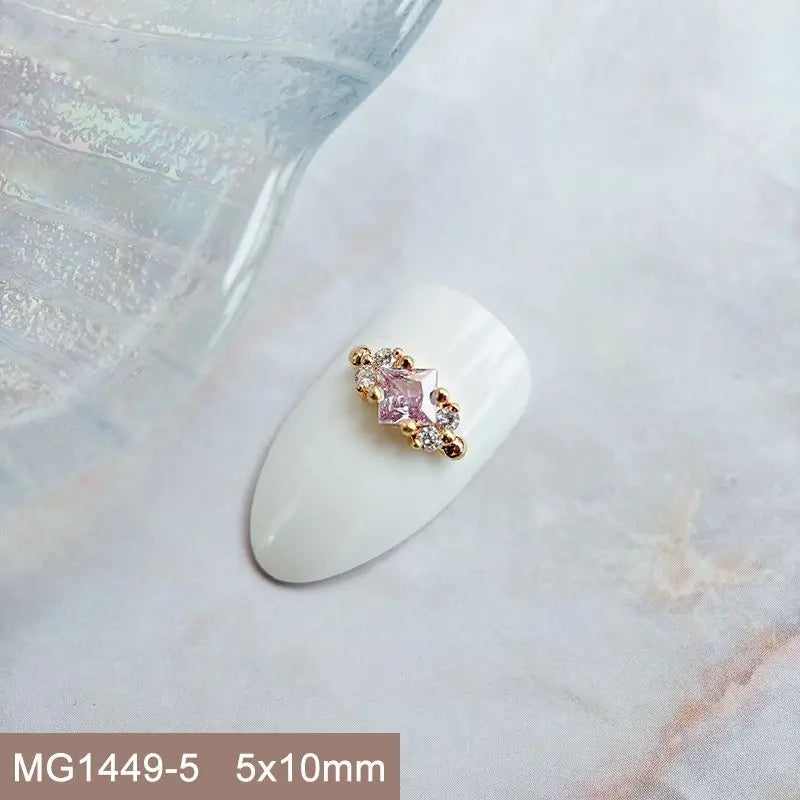 Summer Fruit Zircon Nail Charms 10pc