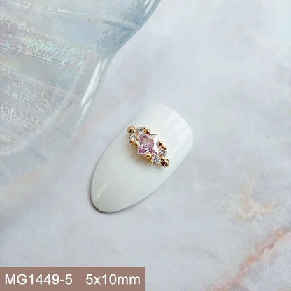 Summer Fruit Zircon Nail Charms 10pc