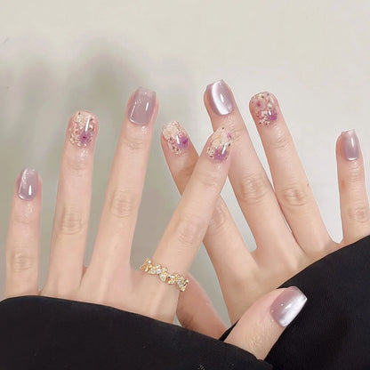 Black Bow Ballerina Press-On Nails