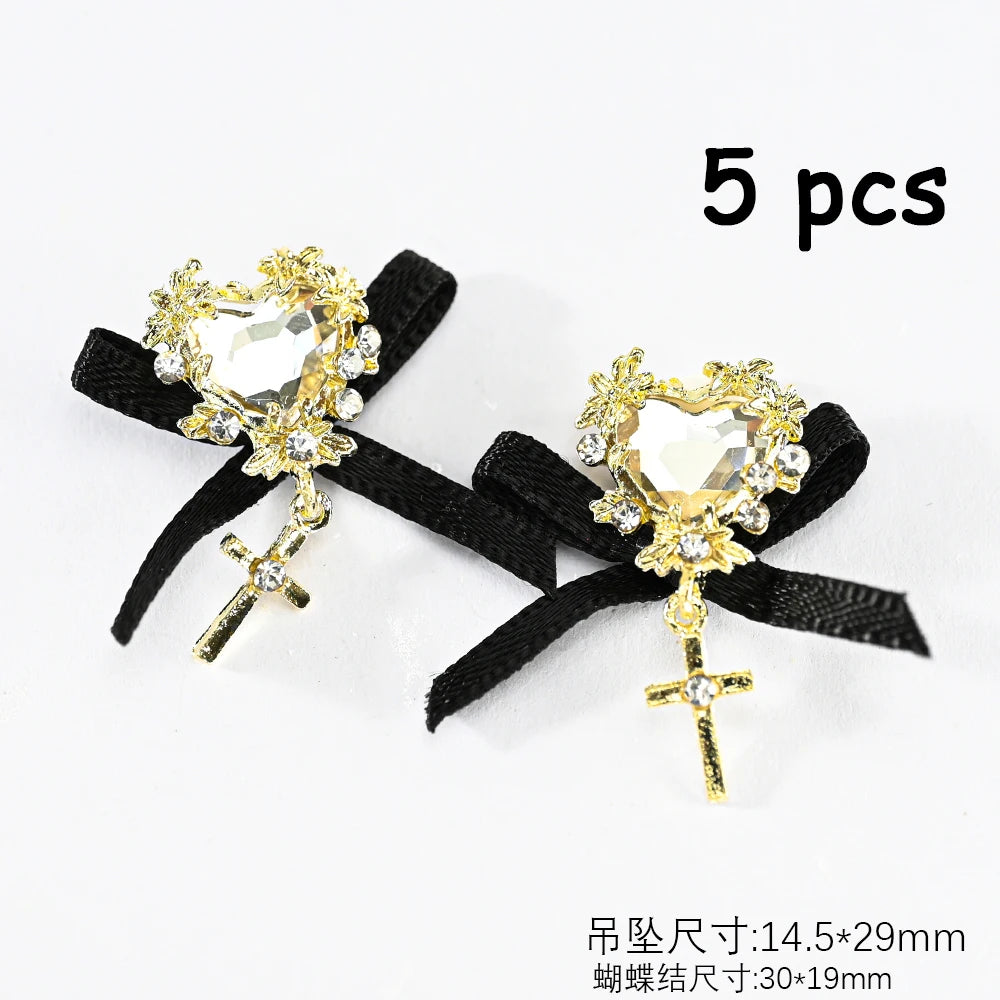 Zircon Pearl Luxury Nail Charms