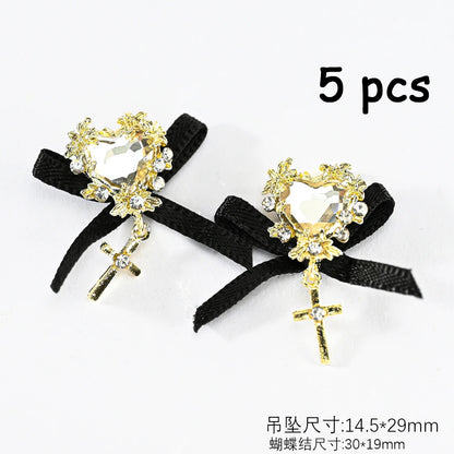 Zircon Pearl Luxury Nail Charms