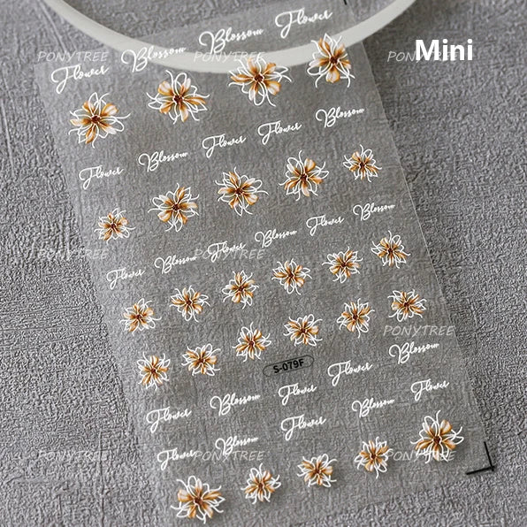 Jelly Bowknot Star Dreamy Nail Art Stickers