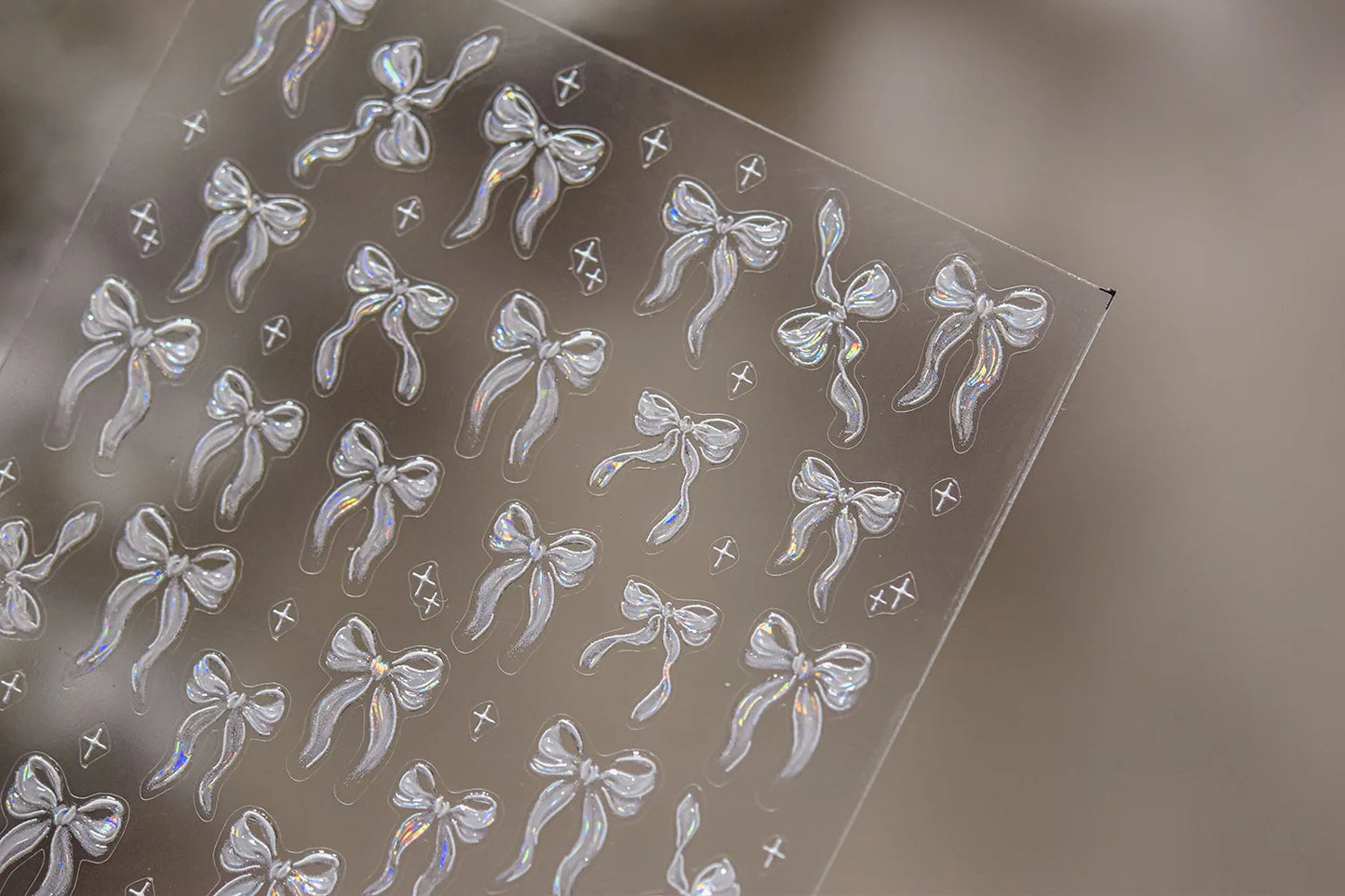 Jelly Bowknot Star Dreamy Nail Art Stickers