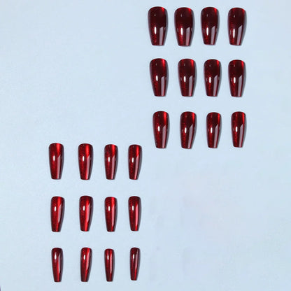 Peachy Gradient Coffin Press-On Nails