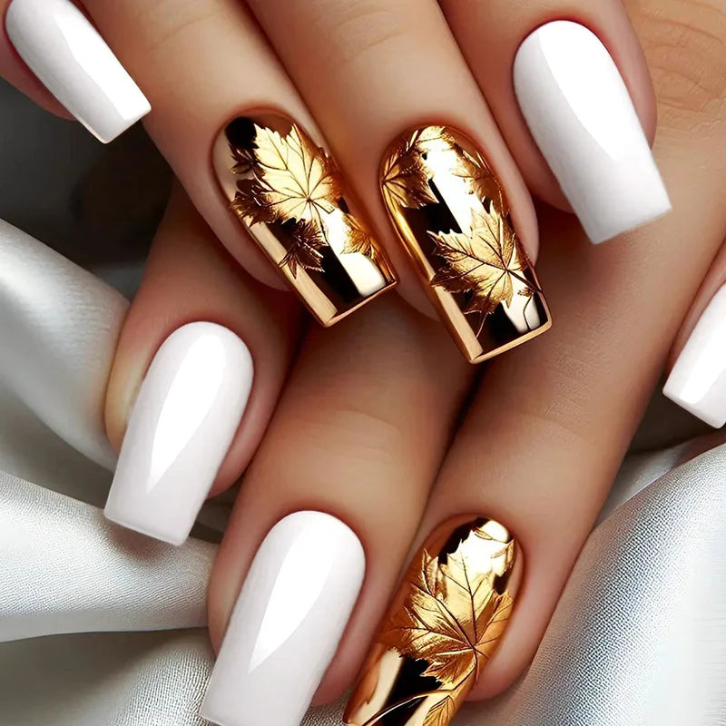 Glitter Butterfly French Press-On Nails