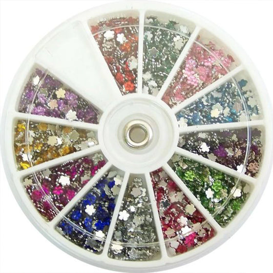 1Box Mixed Acrylic Gems Nail Rhinestones 3D Metal Alloy Nail Charms Flat Jewelry Decoration DIY Manicure Accessory DIY Stones*5H