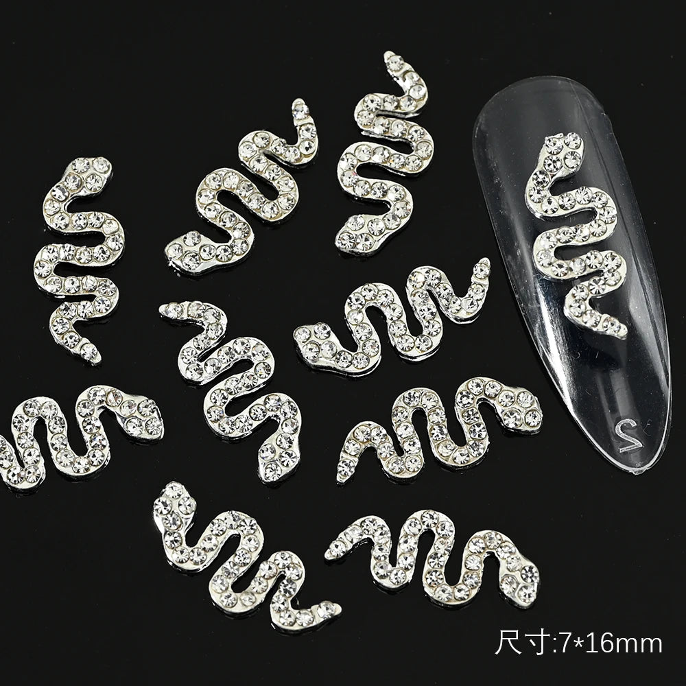 Crystal Alloy French Court Nail Charms