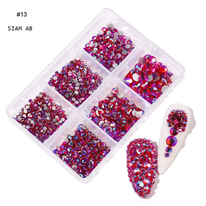 6mm Light Pink Heart Rhinestone 3D Nail Art Charms 50Pcs Flat-Back Crystal Manicure Accessory DIY Love Gems Stone Nail Decor*YK9