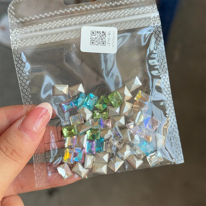 Mixed Shape Zircon Nail Rhinestones 50pc