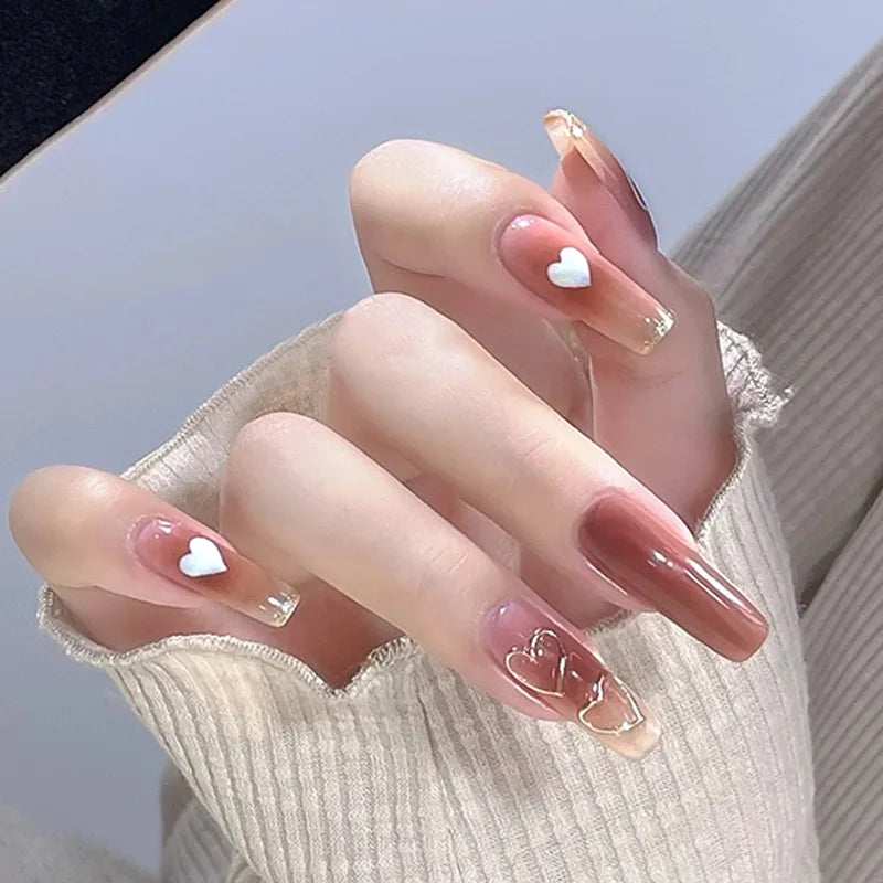 Black Bow Ballerina Press-On Nails