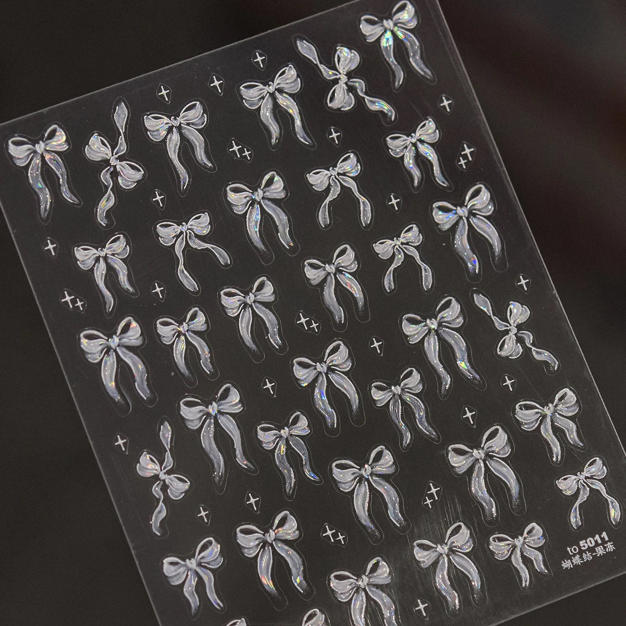 Jelly Bowknot Star Dreamy Nail Art Stickers