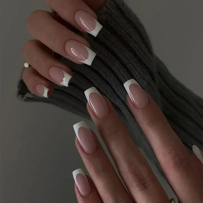 Butterfly Camellia Pearl Press-On Nails