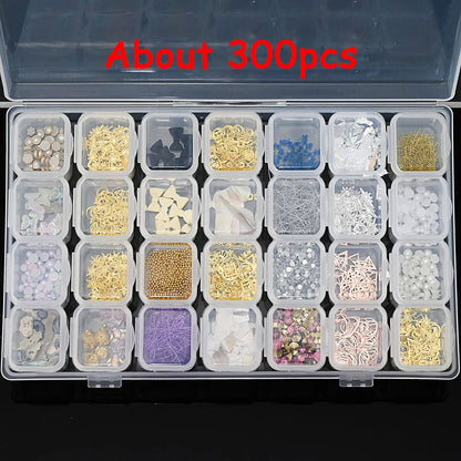 Mix Zircon Rhinestone Nail Charms 100pc