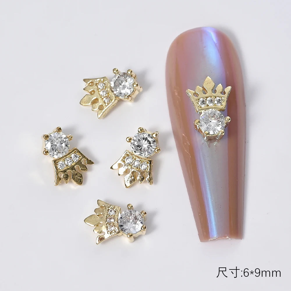 Zircon Pearl Luxury Nail Charms