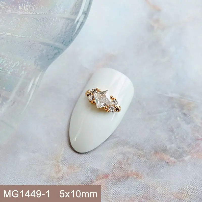 Summer Fruit Zircon Nail Charms 10pc