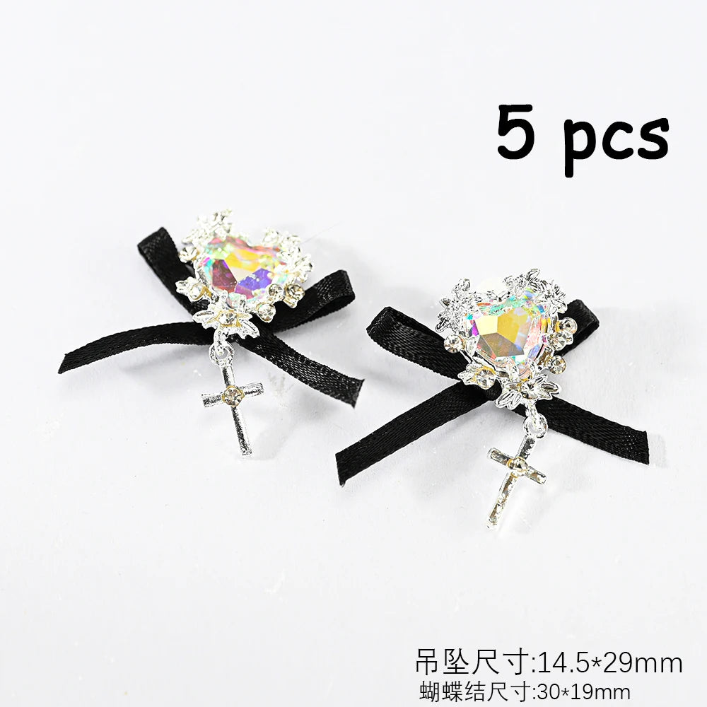 Zircon Pearl Luxury Nail Charms