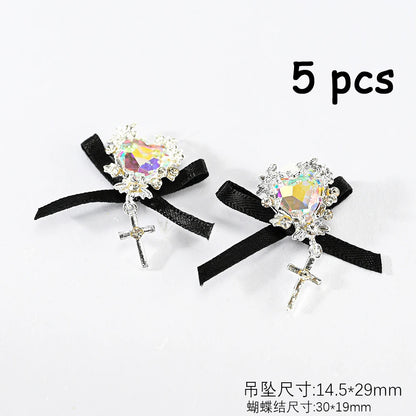 Zircon Pearl Luxury Nail Charms