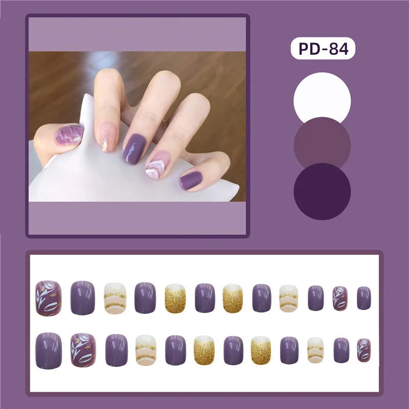 Ocean Star Moon Blue Press-On Nails