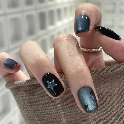 Black Bow Ballerina Press-On Nails