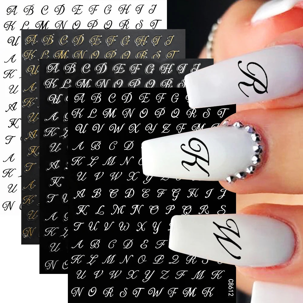 Metallic Nail Transfer Foils 10pc Mirror Gold Silver