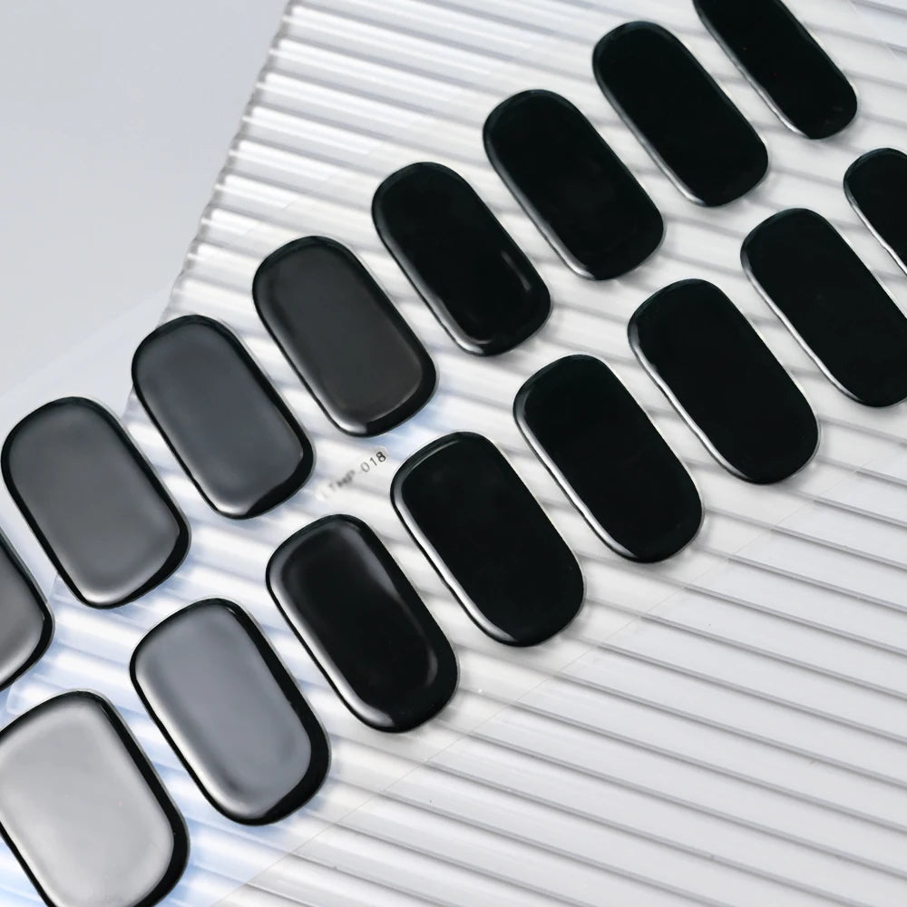 16Tips Semi-cured Gel Nail Stickers Red/Wine Red Nails Gel slider UV lamp Cured Extended Nails DIY Women Nails Decal Decor Gifts
