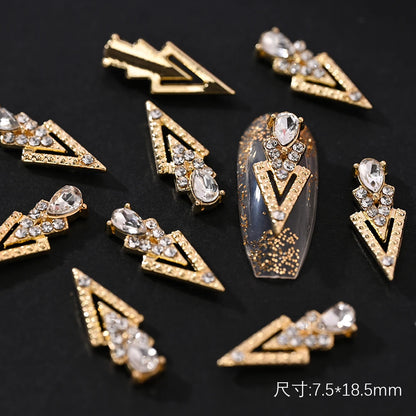 Crystal Alloy French Court Nail Charms