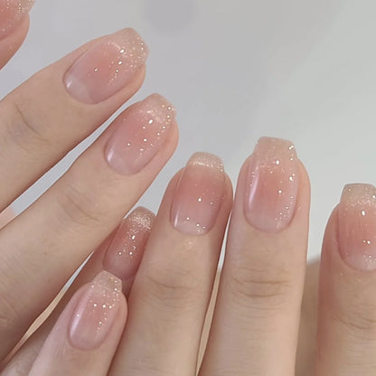 Black Bow Ballerina Press-On Nails