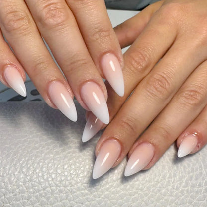 Wine Red Almond Press-On Nails