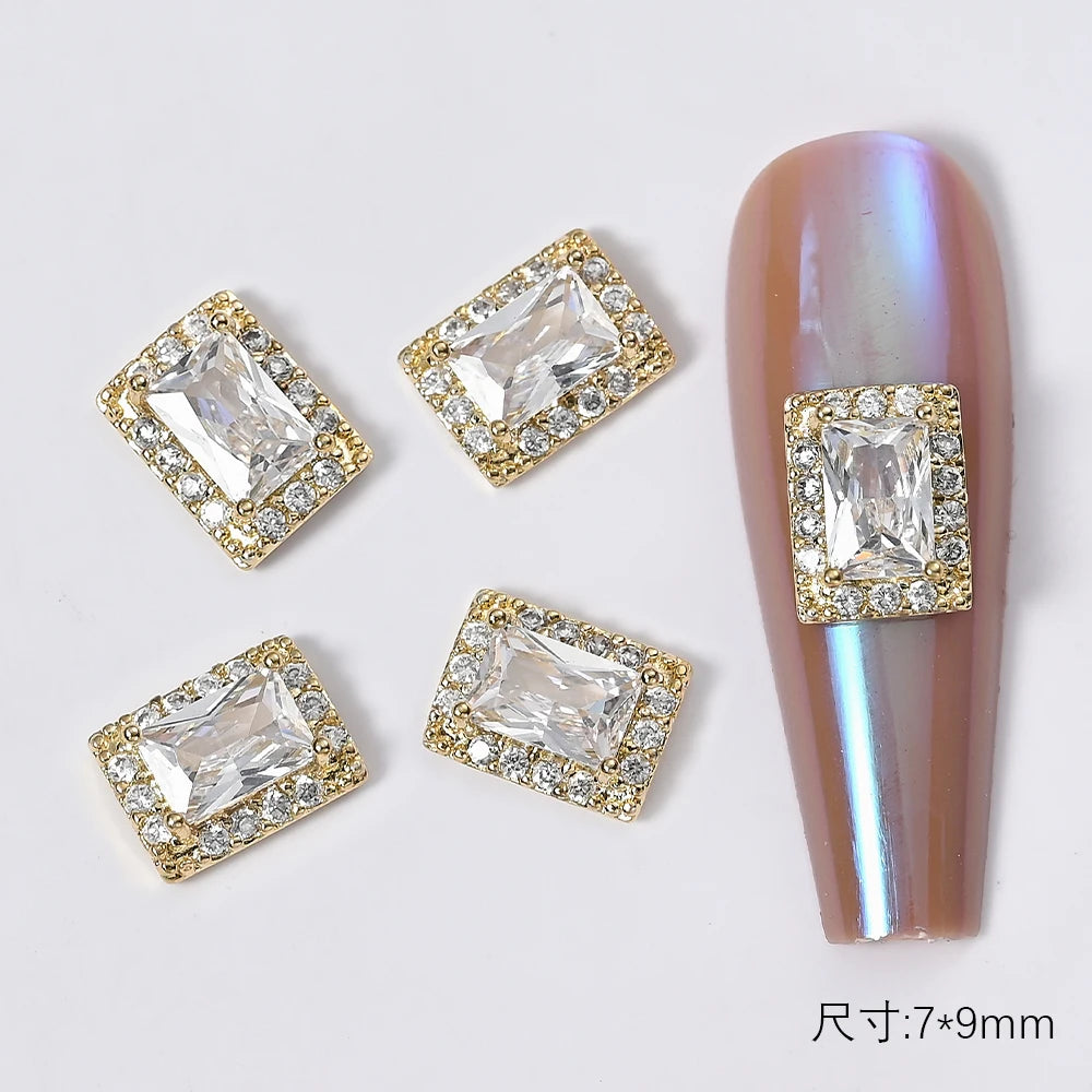 Zircon Pearl Luxury Nail Charms