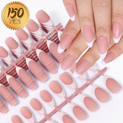 Light Pink Square Press-On Nails 100pc