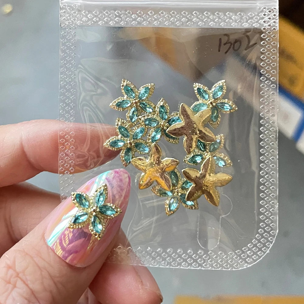 Crystal Alloy French Court Nail Charms