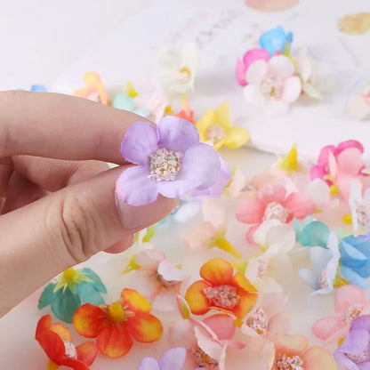 Mini Silk Rose Heads Decor 50pc