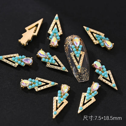 Crystal Alloy French Court Nail Charms