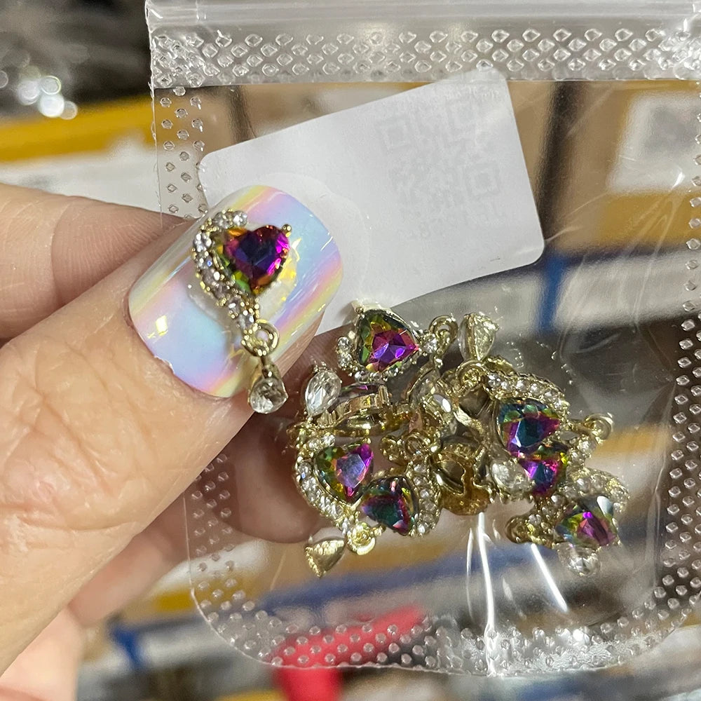 Crystal Alloy French Court Nail Charms