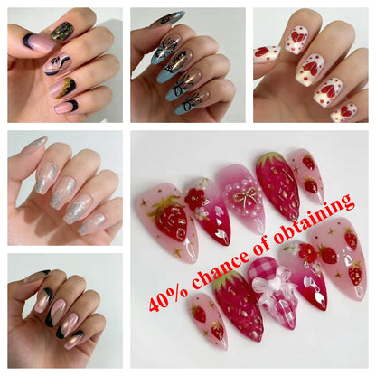 Pearl Starlight Almond Nails