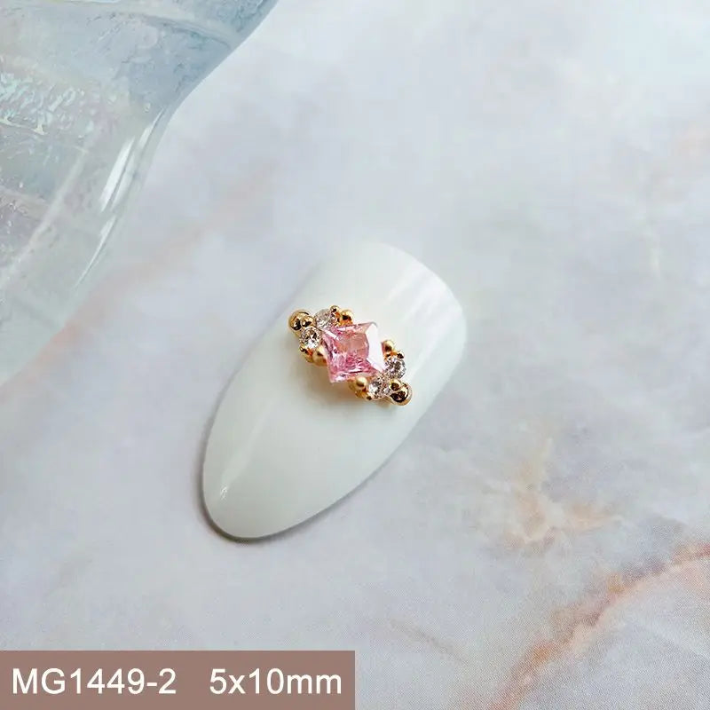 Summer Fruit Zircon Nail Charms 10pc