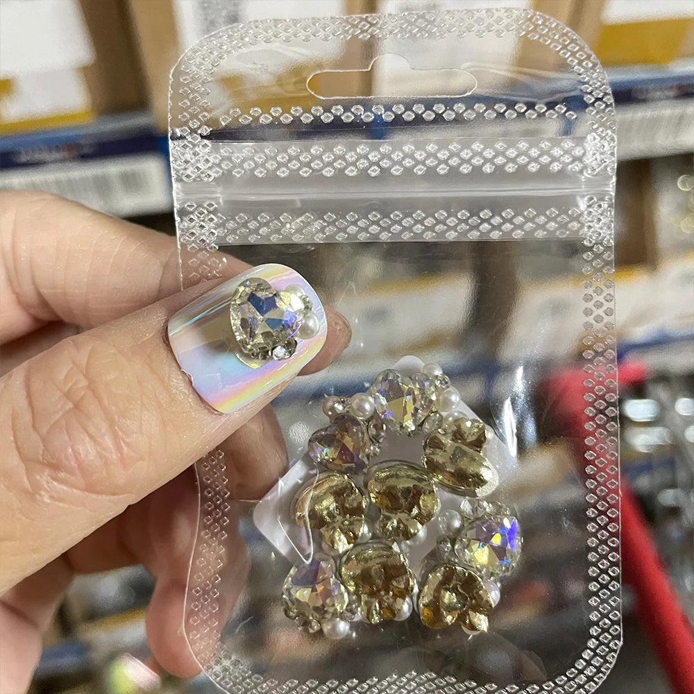 Crystal Alloy French Court Nail Charms