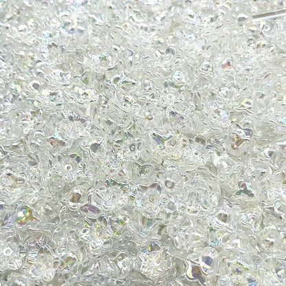 Gradient Bellflower Acrylic Bead Caps 50pc