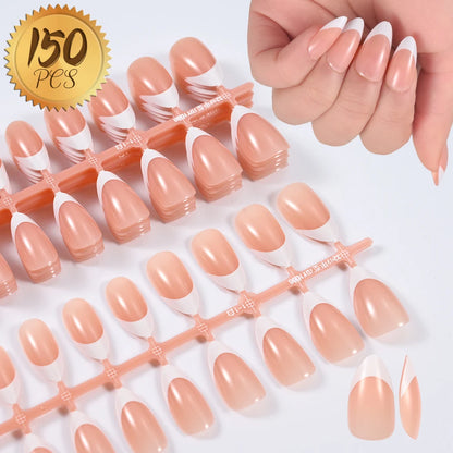 Light Pink Square Press-On Nails 100pc